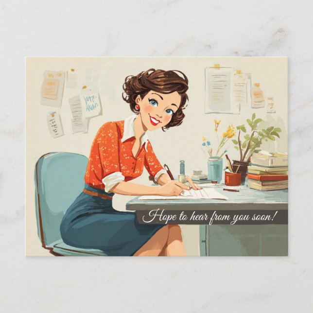 Carte Postale J'espère avoir de vos nouvelles bientôt ! (Devant)