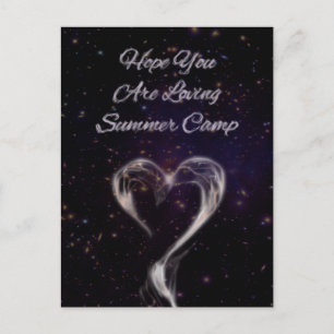 Carte Postale J'espère que vous aimez le camp d'été amour fumée