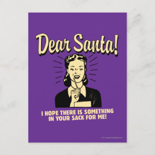 Carte Postale J'espère qu'il y a quelque chose dans ton sac pour