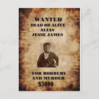Carte Postale jesse james