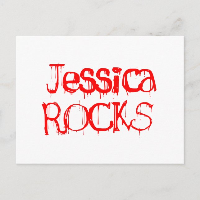 Carte Postale Jessica Rocks (Devant)