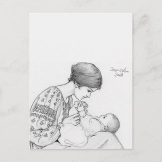 Carte Postale Jessie Wilcox Smith Nouveau-Né Colorie Moi
