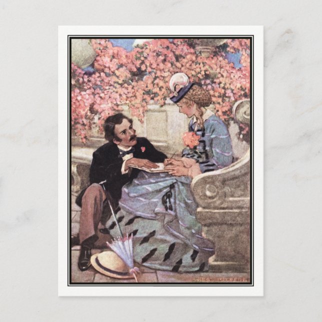 Carte Postale Jessie Willcox Smith - Laurie et Amy (Devant)
