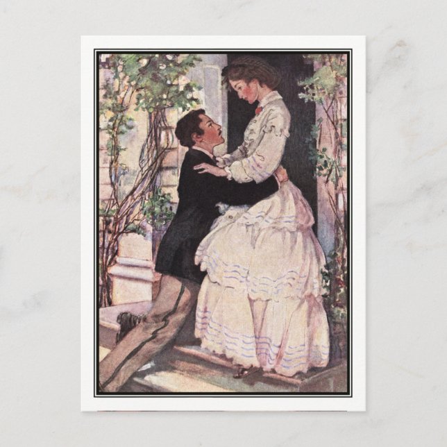 Carte Postale Jessie Willcox Smith - Laurie et Jo (Devant)
