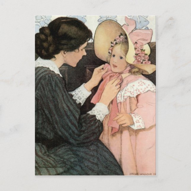 Carte Postale Jessie Willcox Smith Mère Enfant Fête des Mères (Devant)