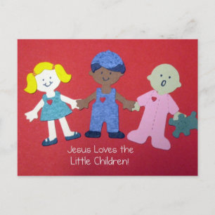 Carte Postale Jésus aime les Petits Enfants !