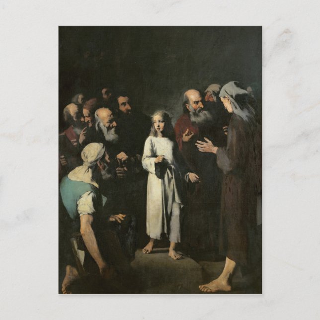 Carte Postale Jésus avec les médecins (Devant)