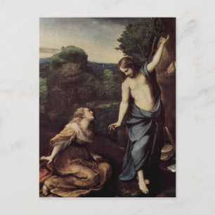 Carte Postale Jésus avec Marie après la résurrection