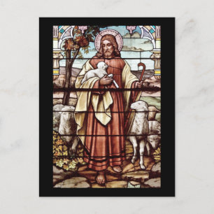 Carte Postale Jésus avec ses brebis
