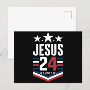 Carte Postale Jésus Christ 2024 Président Élection USA Politique