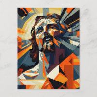 Carte Postale Jésus Christ cubisme