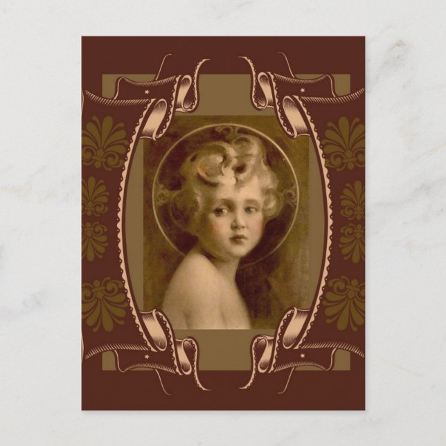 Carte Postale Jésus Christ Enfant "La Lumière du Monde" (Devant)