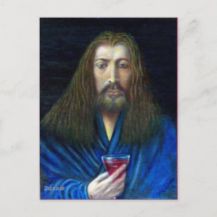 CARTE POSTALE JÉSUS CHRIST, LA CHALICE