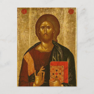 Carte Postale Jésus Christ Orthodoxe Icône chrétienne