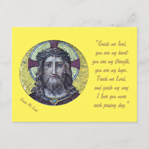 Carte Postale Jésus Christ & Prière "Guidez-moi Seigneur" / cart