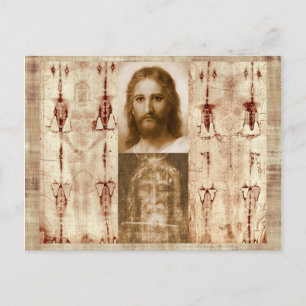 Carte Postale Jésus-Christ Suaire de Turin Saint-Face