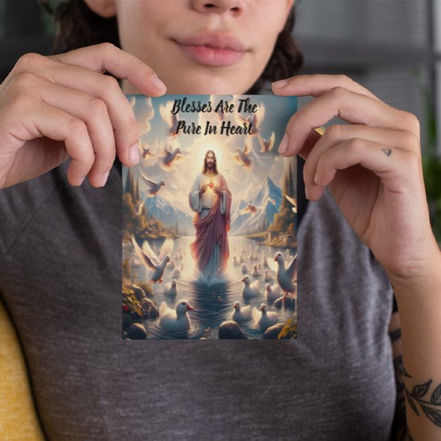 Carte Postale Jésus Ciel Serein de Canards (Créateur téléchargé)