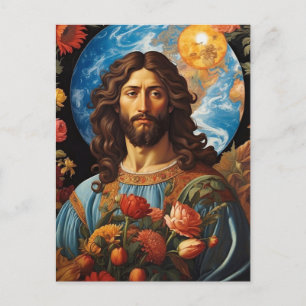 Carte Postale *~* Jésus Concerned Universe Earth AP50 Cosmic