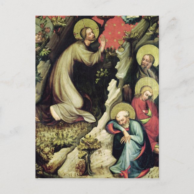 Carte Postale Jésus dans le jardin de Gethsémani (Devant)