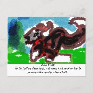 Carte Postale Jésus donne amour et force,