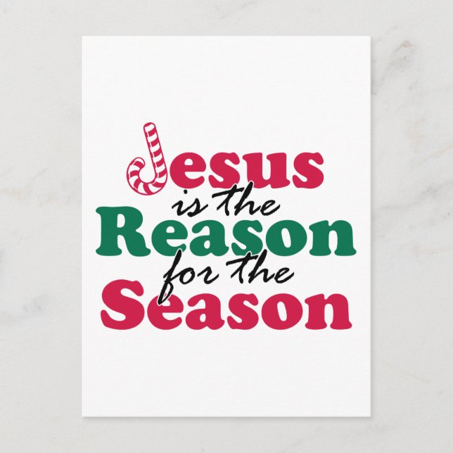 Carte Postale Jésus est la raison (Devant)