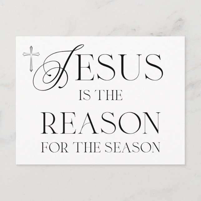 Carte Postale Jésus est la raison de la saison (Devant)