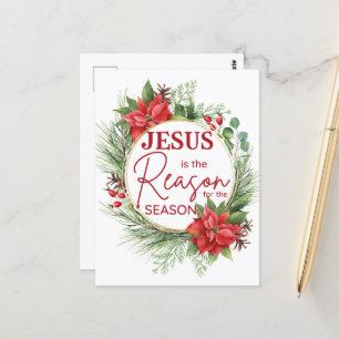Carte Postale Jésus est la raison de la saison Noël