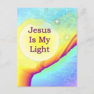 Carte Postale Jésus est ma lumière