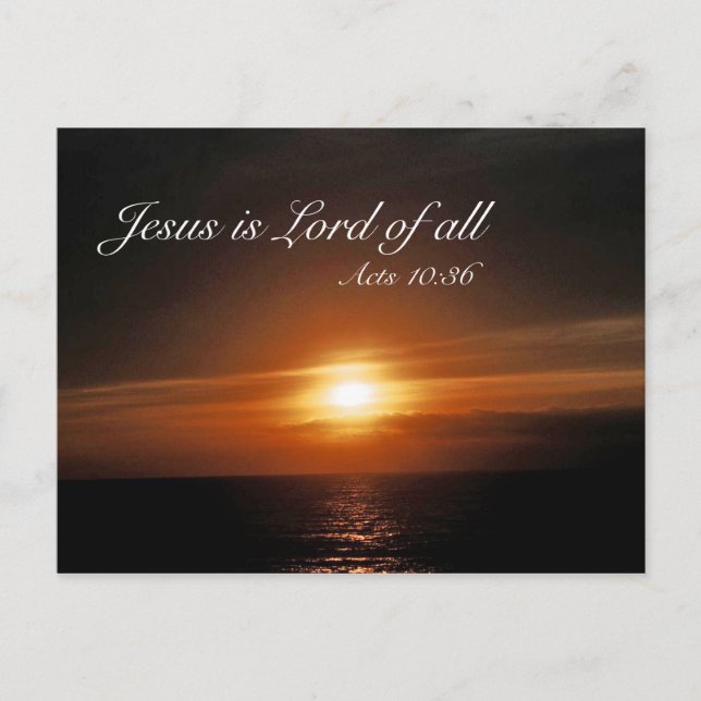 Carte Postale Jésus est Seigneur de tous (Devant)