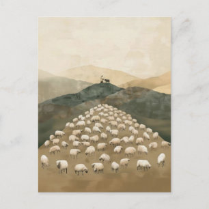 Carte Postale Jésus et la brebis perdue