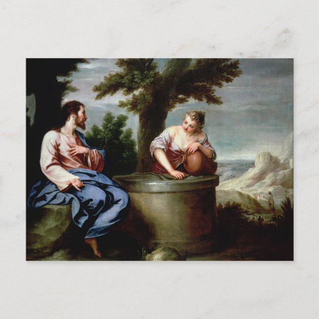 Carte Postale Jésus et la femme samaritaine (Devant)