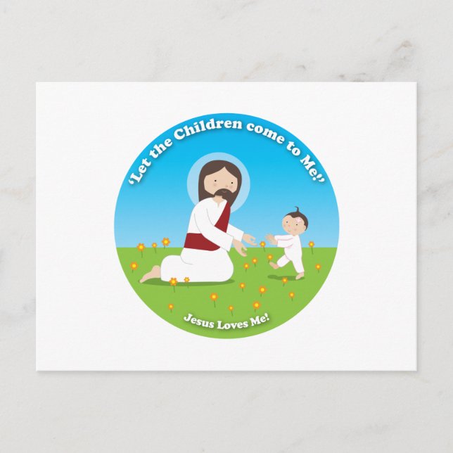 Carte Postale Jésus et l'enfant (Devant)