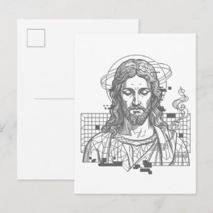 Carte Postale Jésus Grille Rétro Roi des Rois Apocalypse 19:16