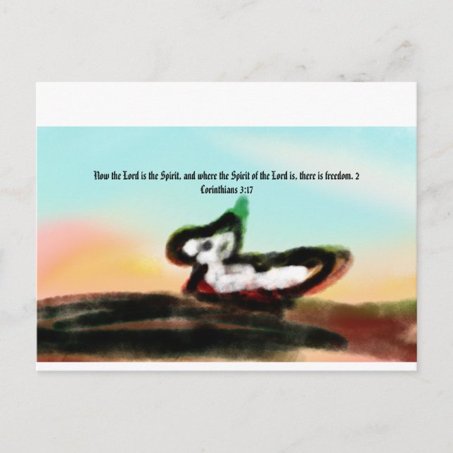 Carte Postale jésus ici  (Devant)