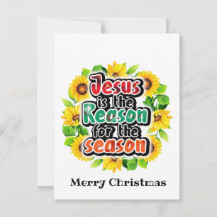 Carte Postale Jesus Is The Reason For The Seasons Postcard