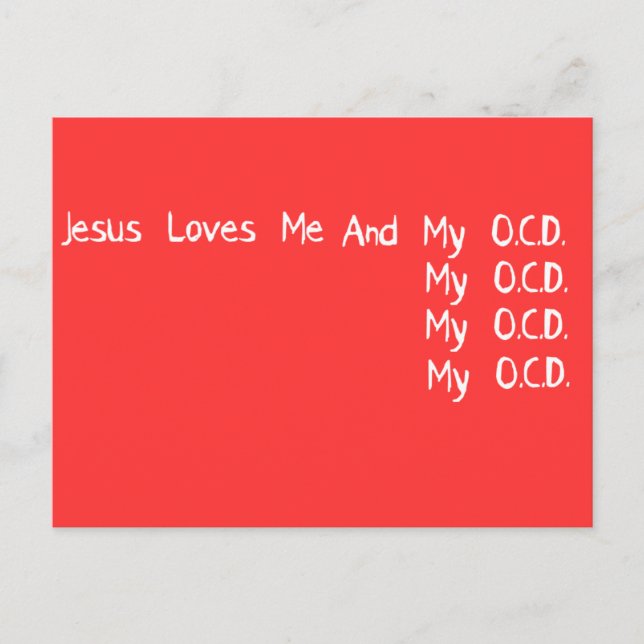 Carte Postale Jesus Loves Me (Devant)