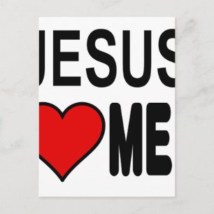 Carte Postale Jésus m'aime Jésus Cadeaux