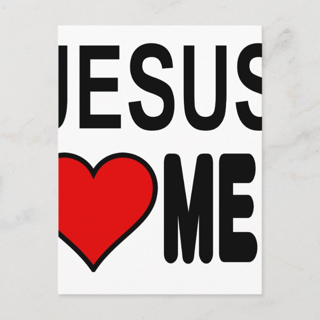 Carte Postale Jésus m'aime Jésus Cadeaux (Devant)