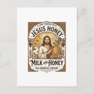 Carte Postale Jésus Miel Lait Et Miel Jésus Miel Lait Miel