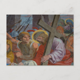 Carte Postale Jésus Portant Sa Croix