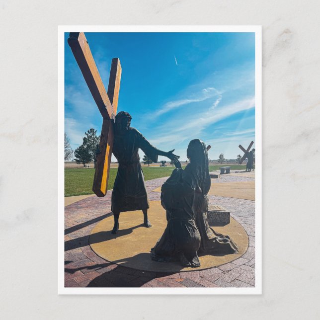 Carte Postale Jésus réconforte les femmes de Jérusalem (Devant)