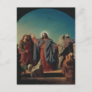 Carte Postale Jésus réveille Lazare par Robert Wilhelm Ekman