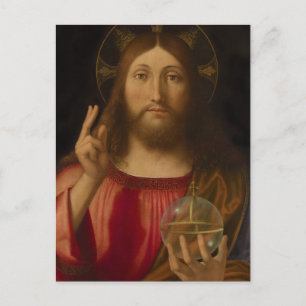 Carte Postale Jesus Salvator mundi Andrea Previtali CC0986