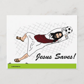 CARTE POSTALE JÉSUS SAVE !
