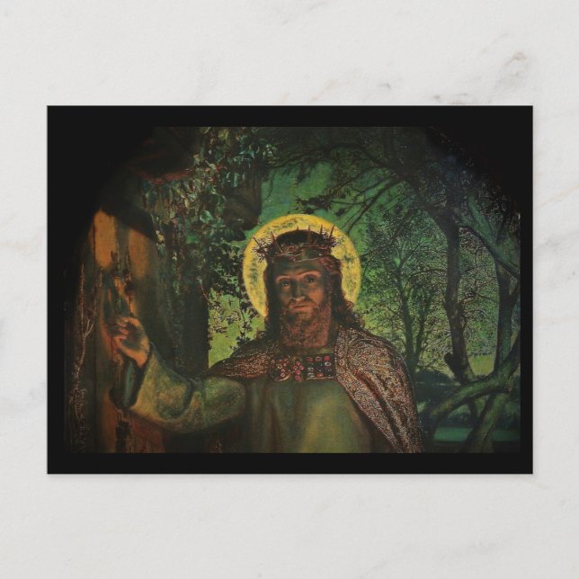 Carte Postale Jésus se tient à la porte et frappe (Devant)