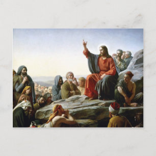 Carte postale Jésus Sermon