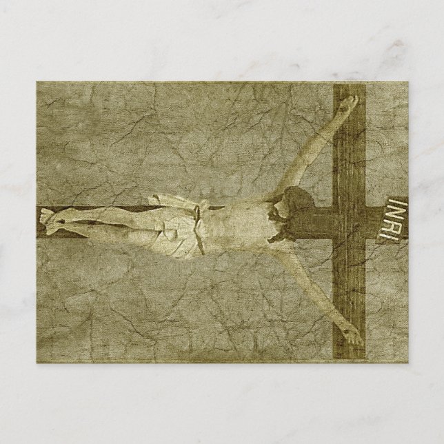 Carte Postale Jésus sur la croix (Devant)