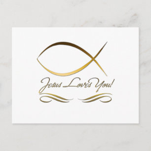 Carte Postale Jésus t'aime