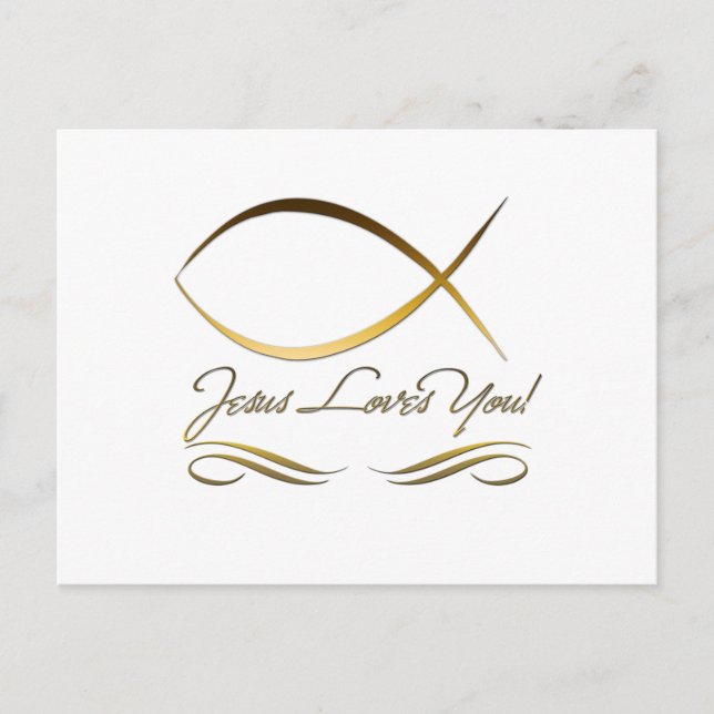 Carte Postale Jésus t'aime (Devant)