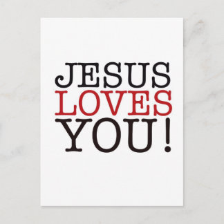 Carte Postale Jésus T'Aime !